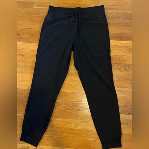 Lightweight black jogger track pants active L Kyodan pocket